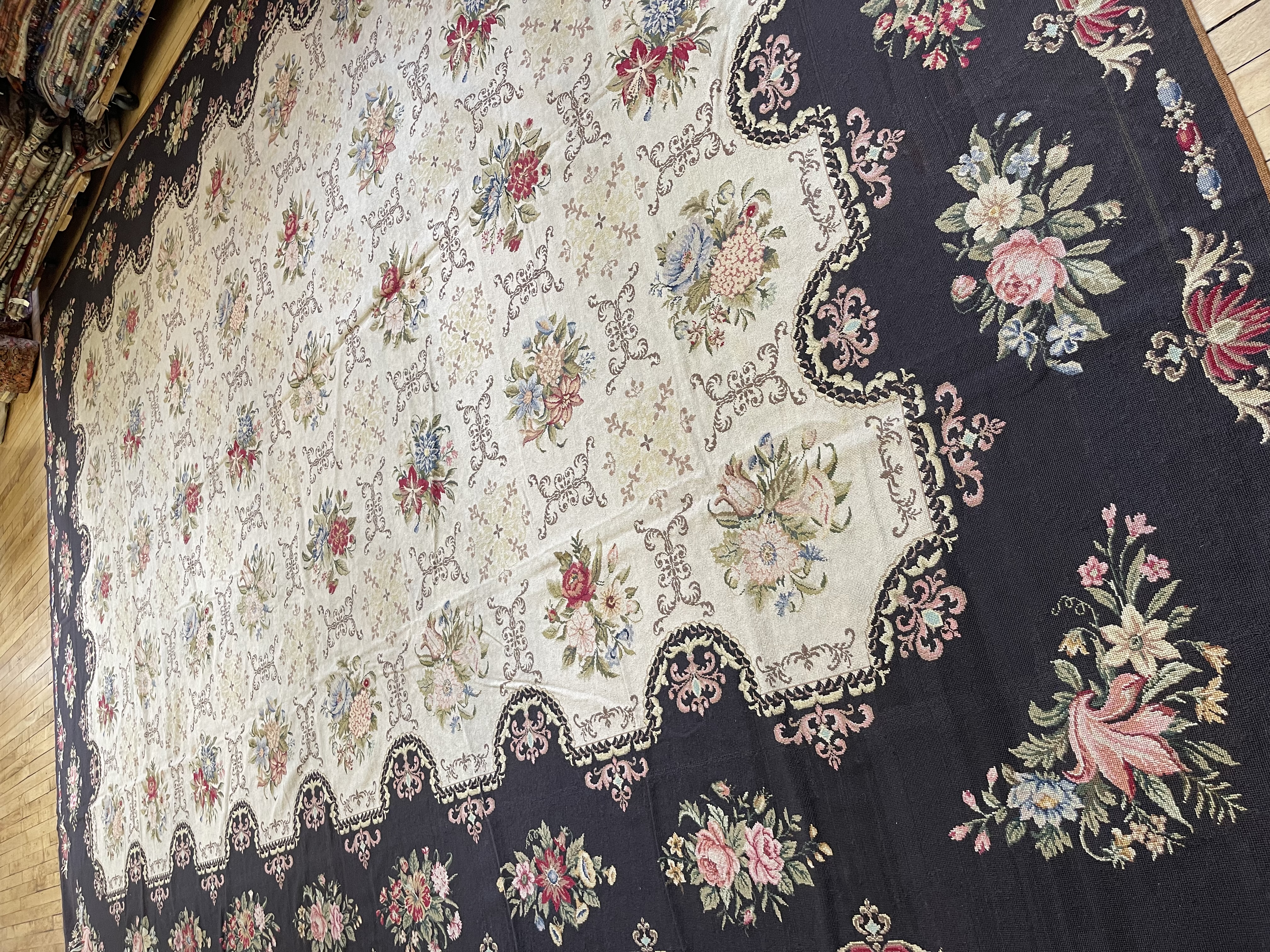 Vintage needlepoint Carpet - # 78361