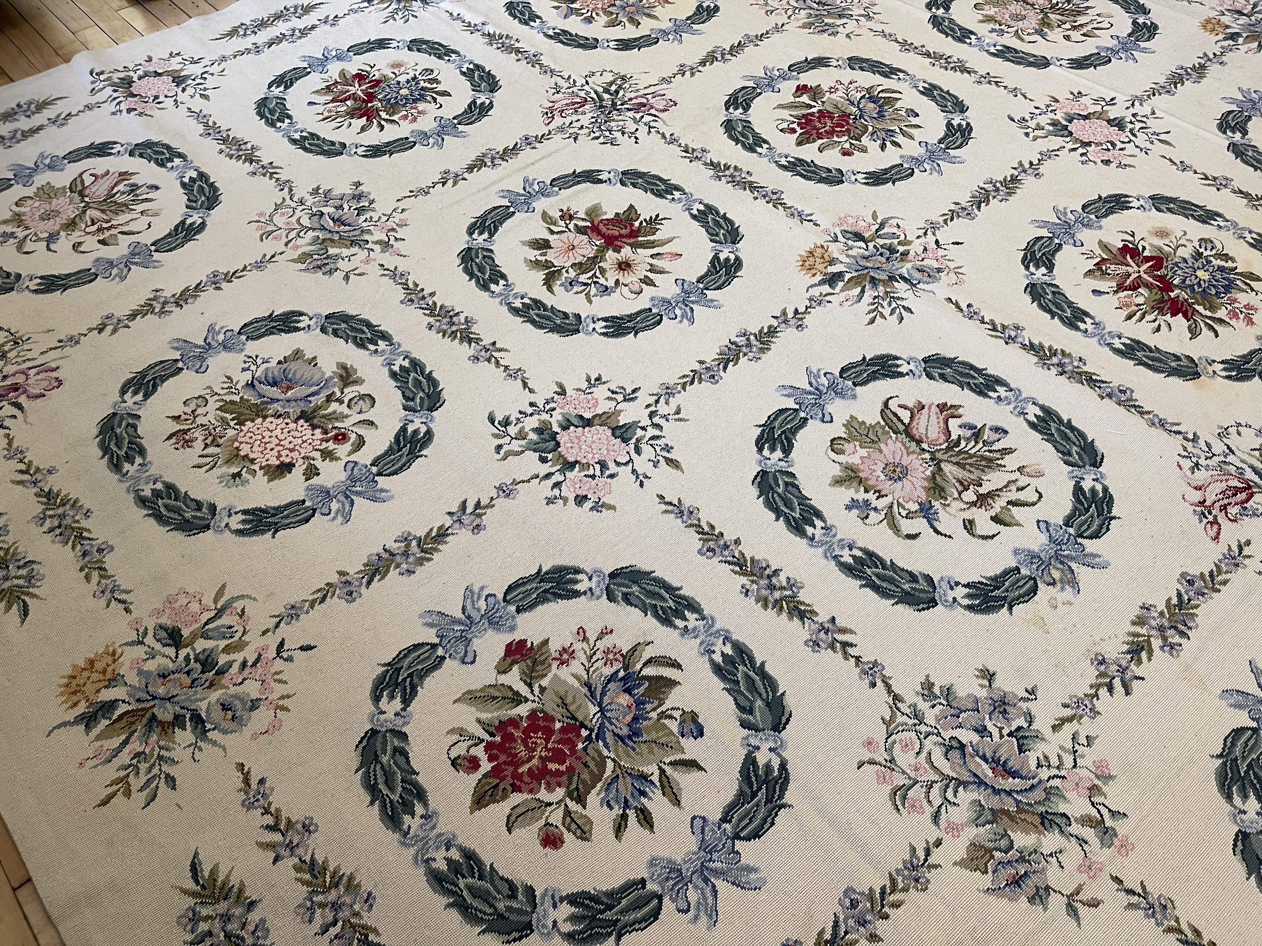 Vintage needlepoint Carpet - # 78363