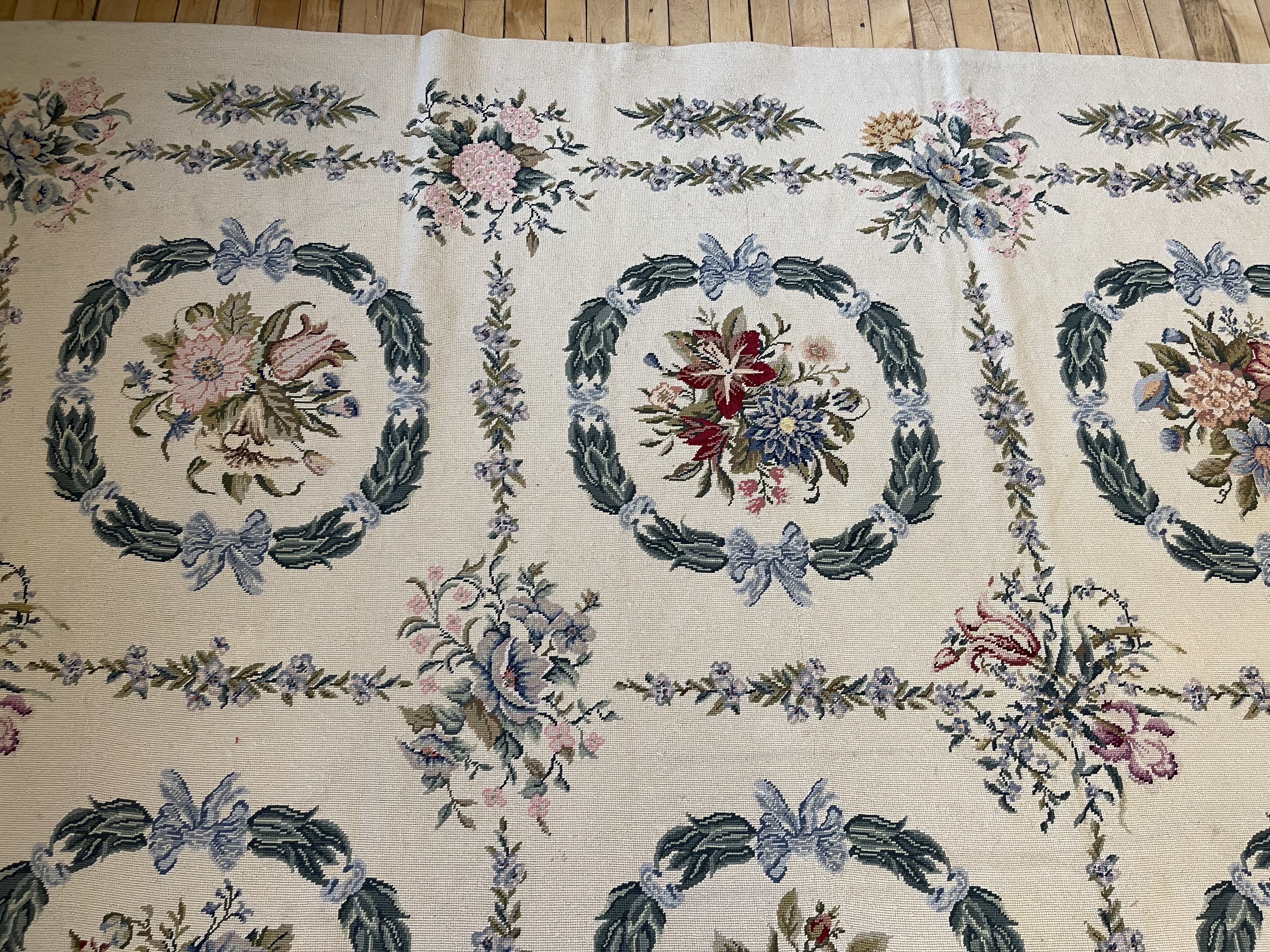 Vintage needlepoint Carpet - # 78363