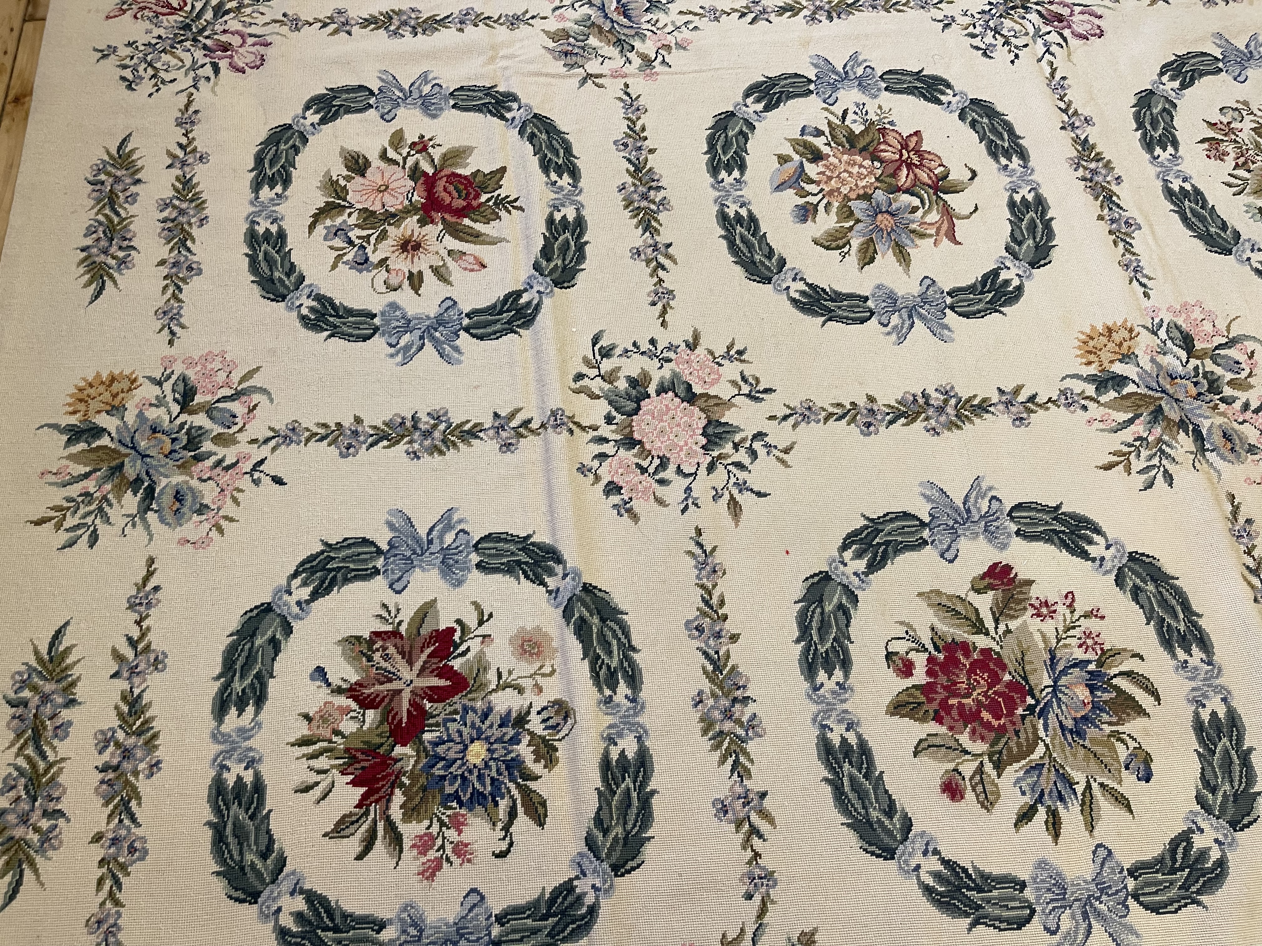 Vintage needlepoint Carpet - # 78363