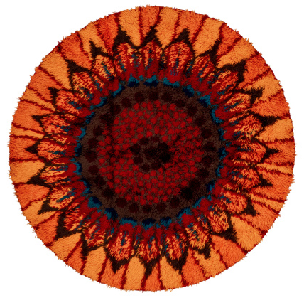 Vintage rya Rug - # 55437