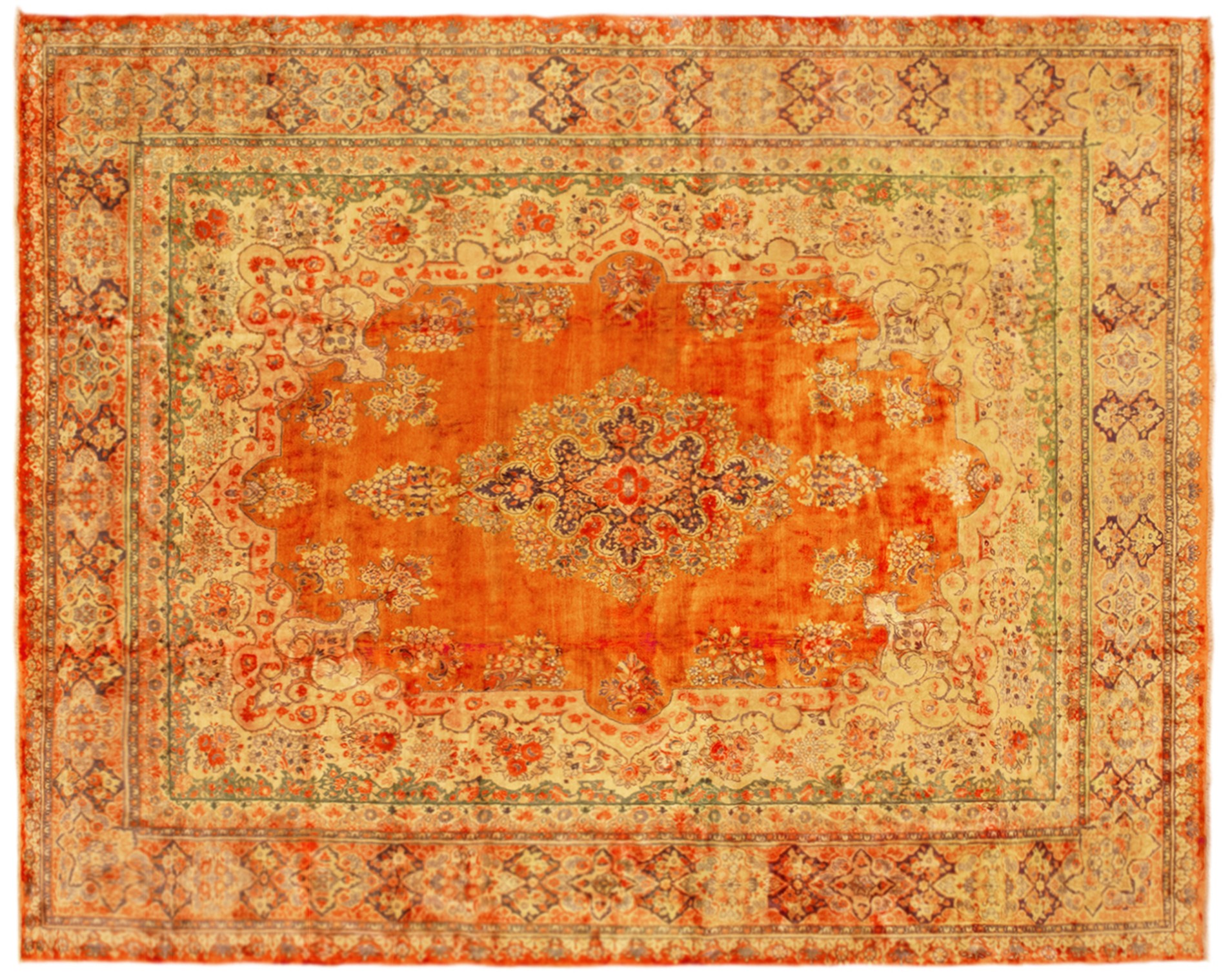 Vintage sarouk Carpet - # 58233