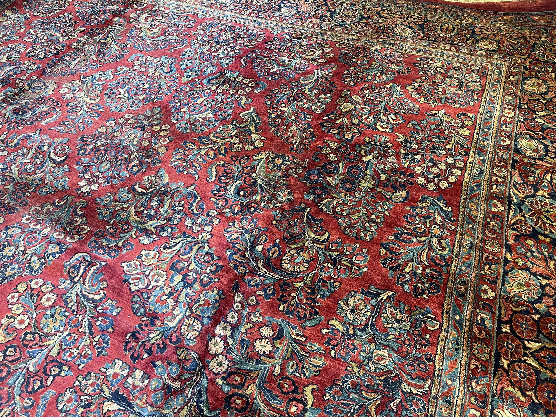 Vintage sarouk Carpet - # 58238