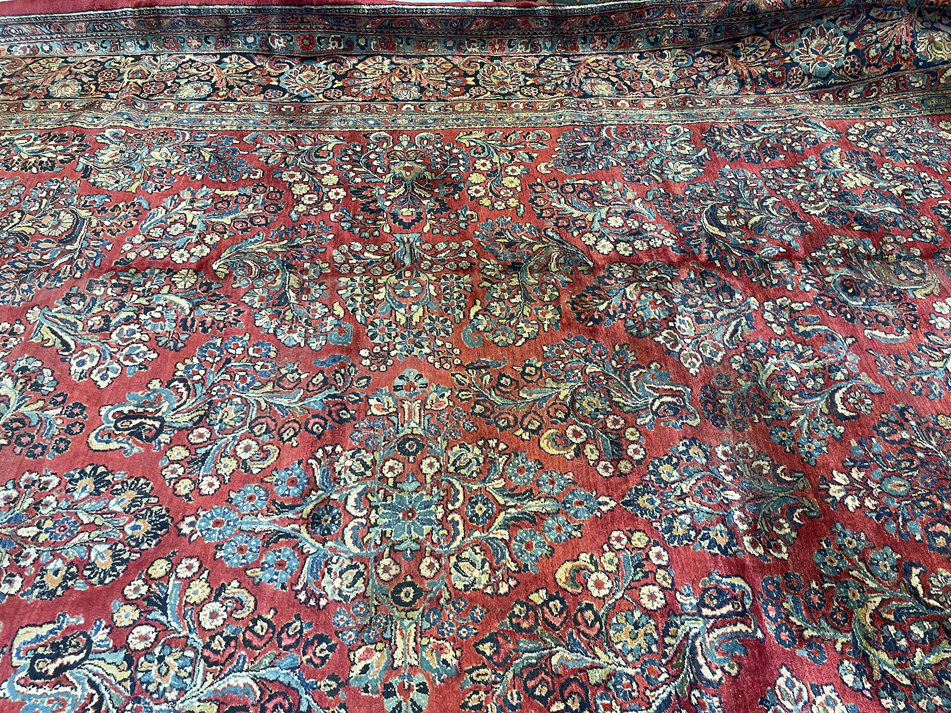 Vintage sarouk Carpet - # 58238