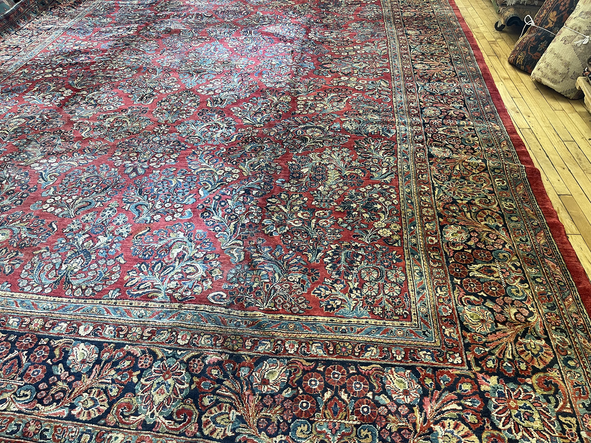 Vintage sarouk Carpet - # 58238