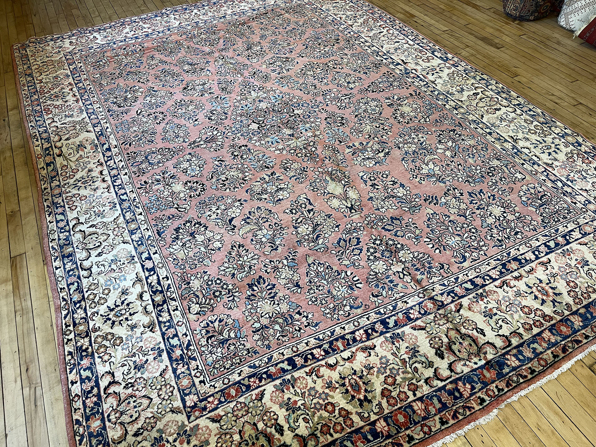 Vintage sarouk Carpet - # 58252