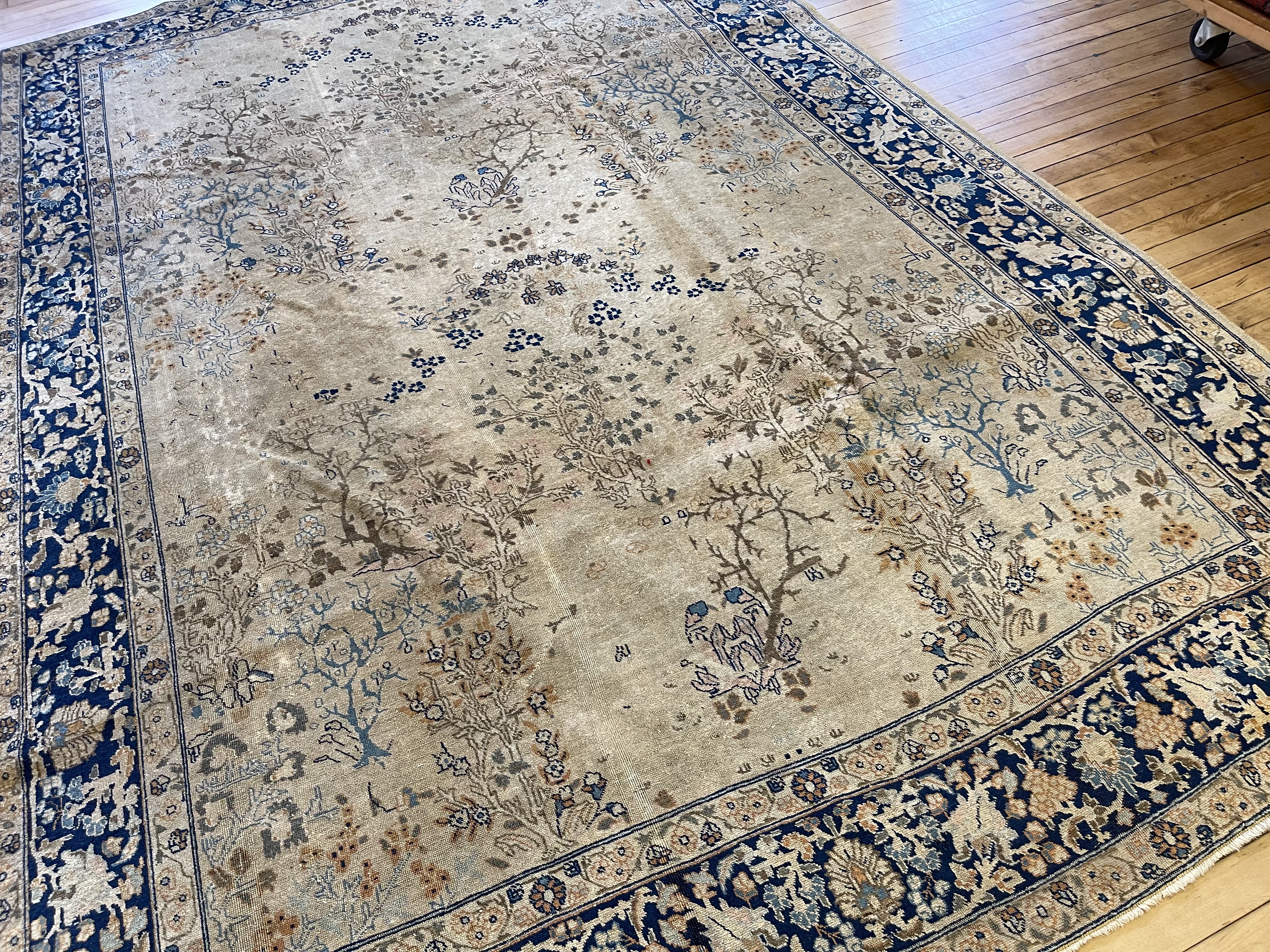 Vintage tabriz Carpet - # 78350